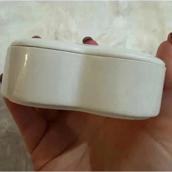 Vintage Precious Moments Heart Trinket Box Jewelry Holder - Picture 11 of 11